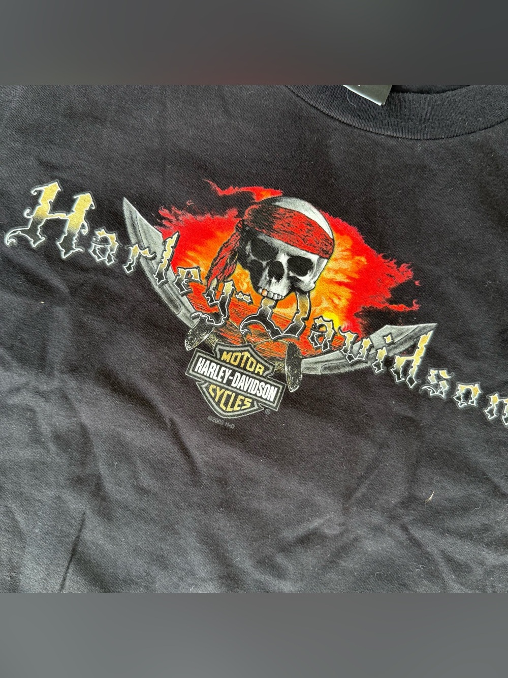 Harley Davidson Skull Clarksville, TN Black Tshirt Size XXL 2XL Appleton classic